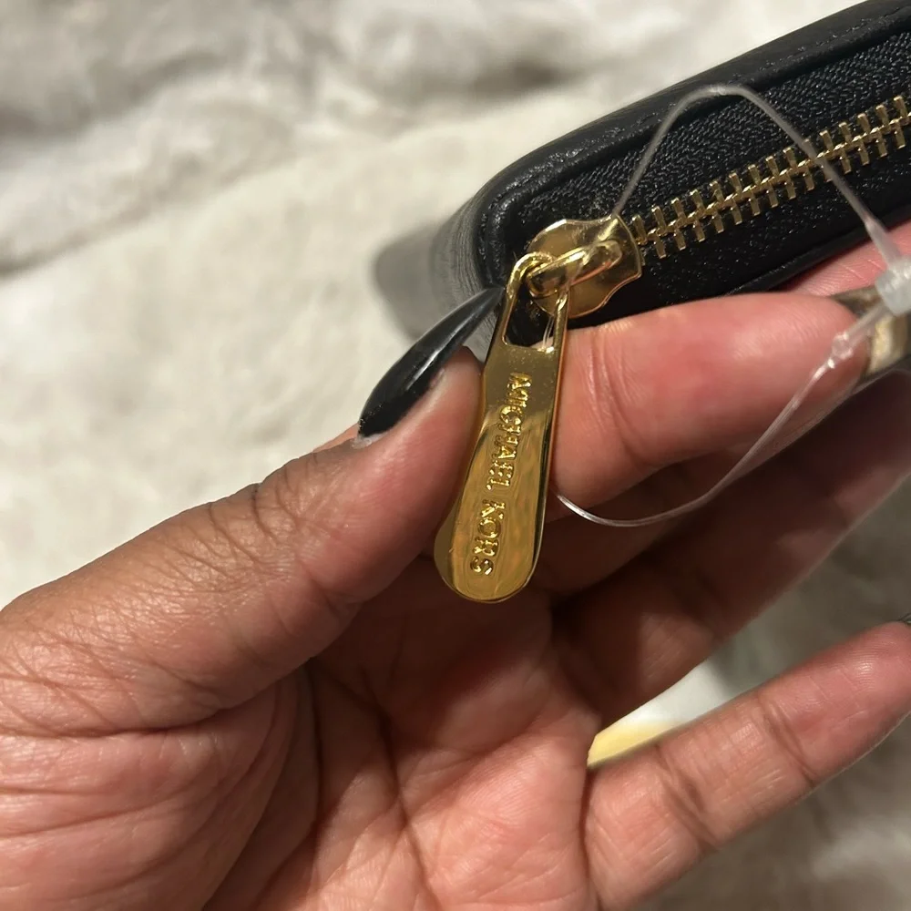 Michael Kors‎ Black Long Zippy Wallet